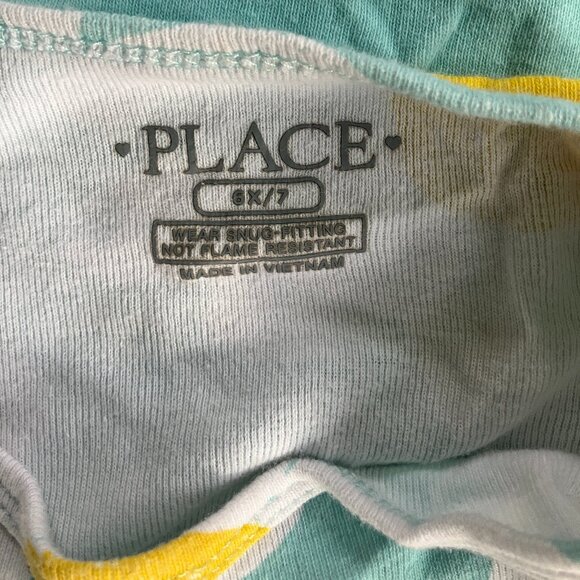 The Children’s Place Girls Size 6x/7 Daisy Short Sleeve Pajamas 2 piece set - Picture 7 of 9